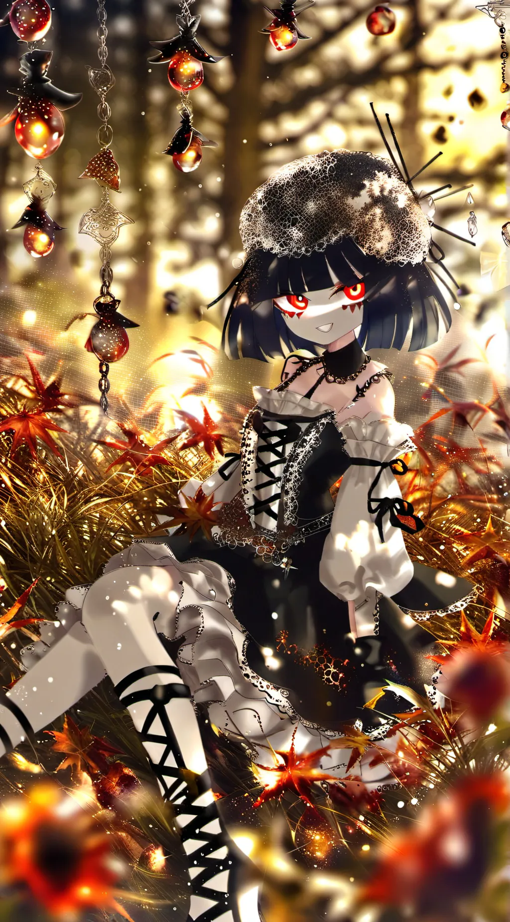 ai character: miss blooime  background