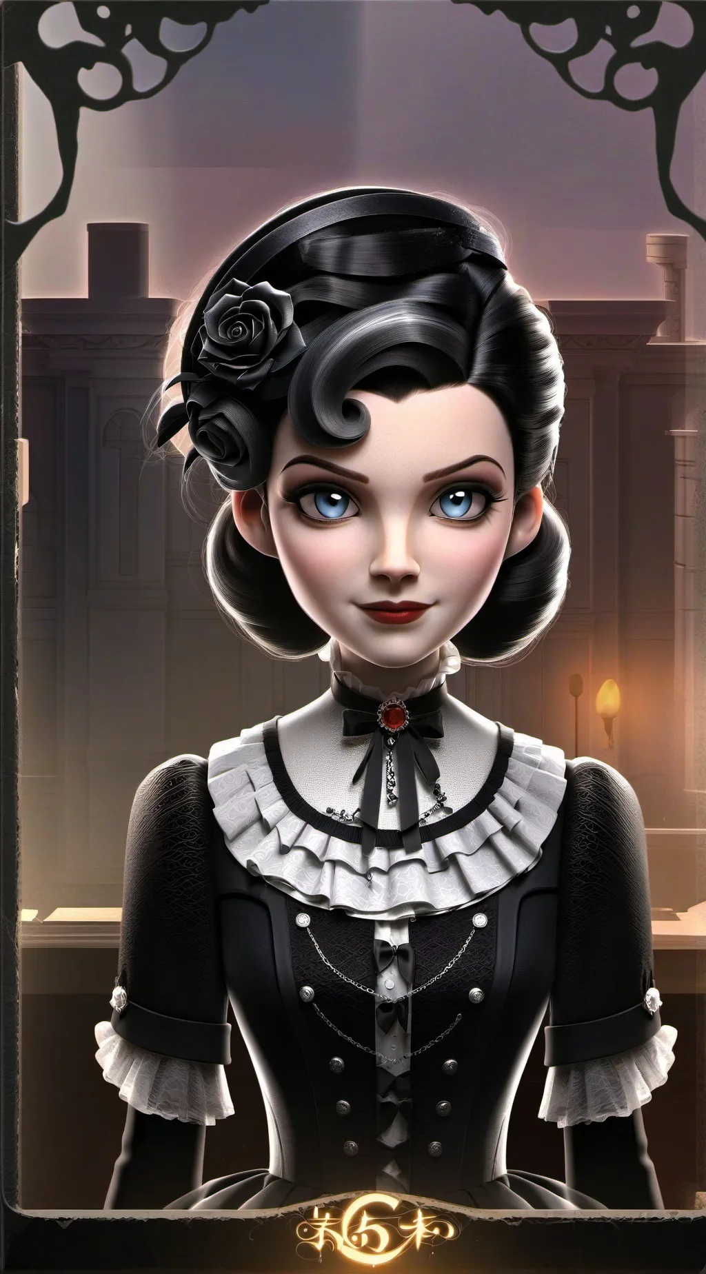 ai character: nevermore academy  background