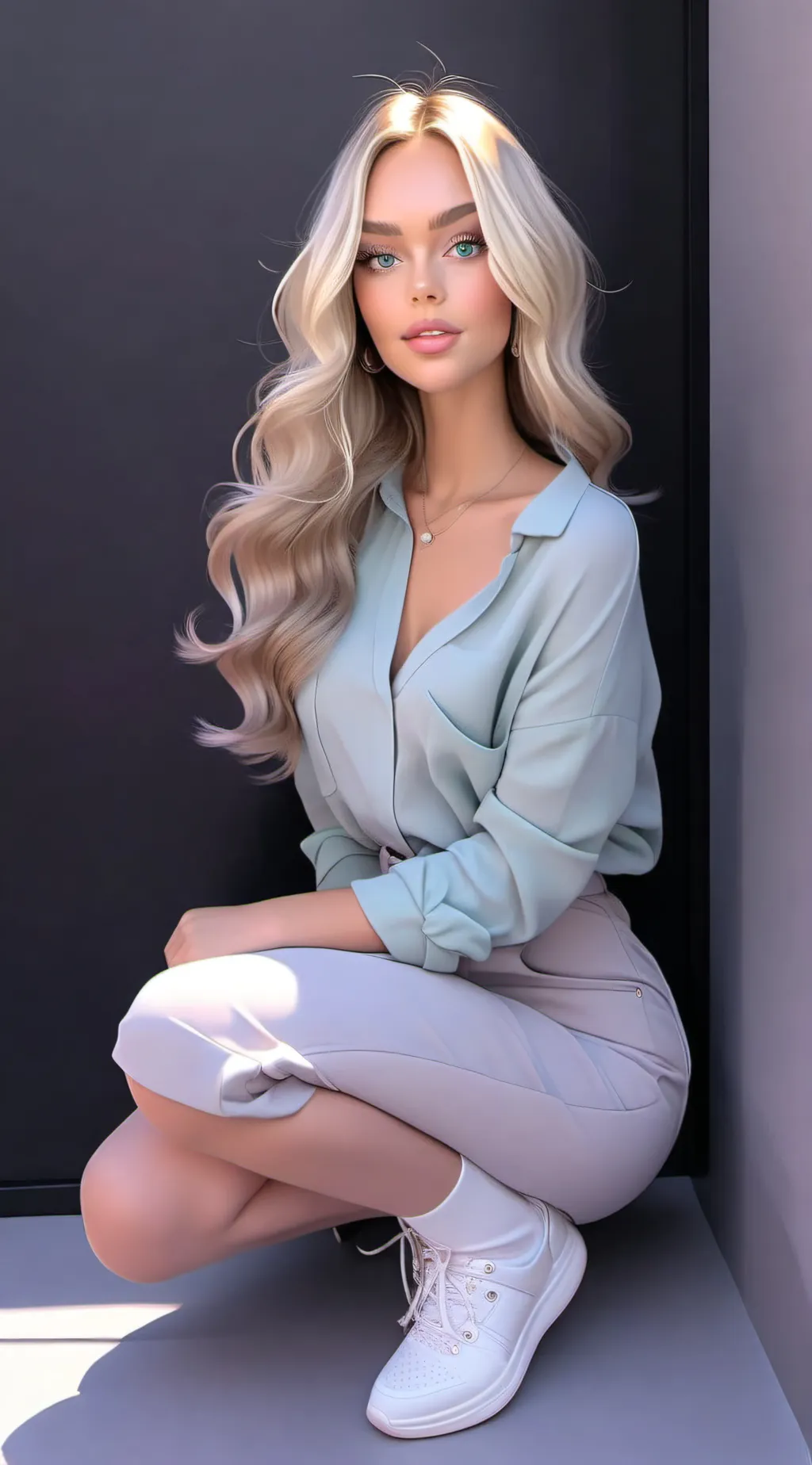 ai character: June grace background