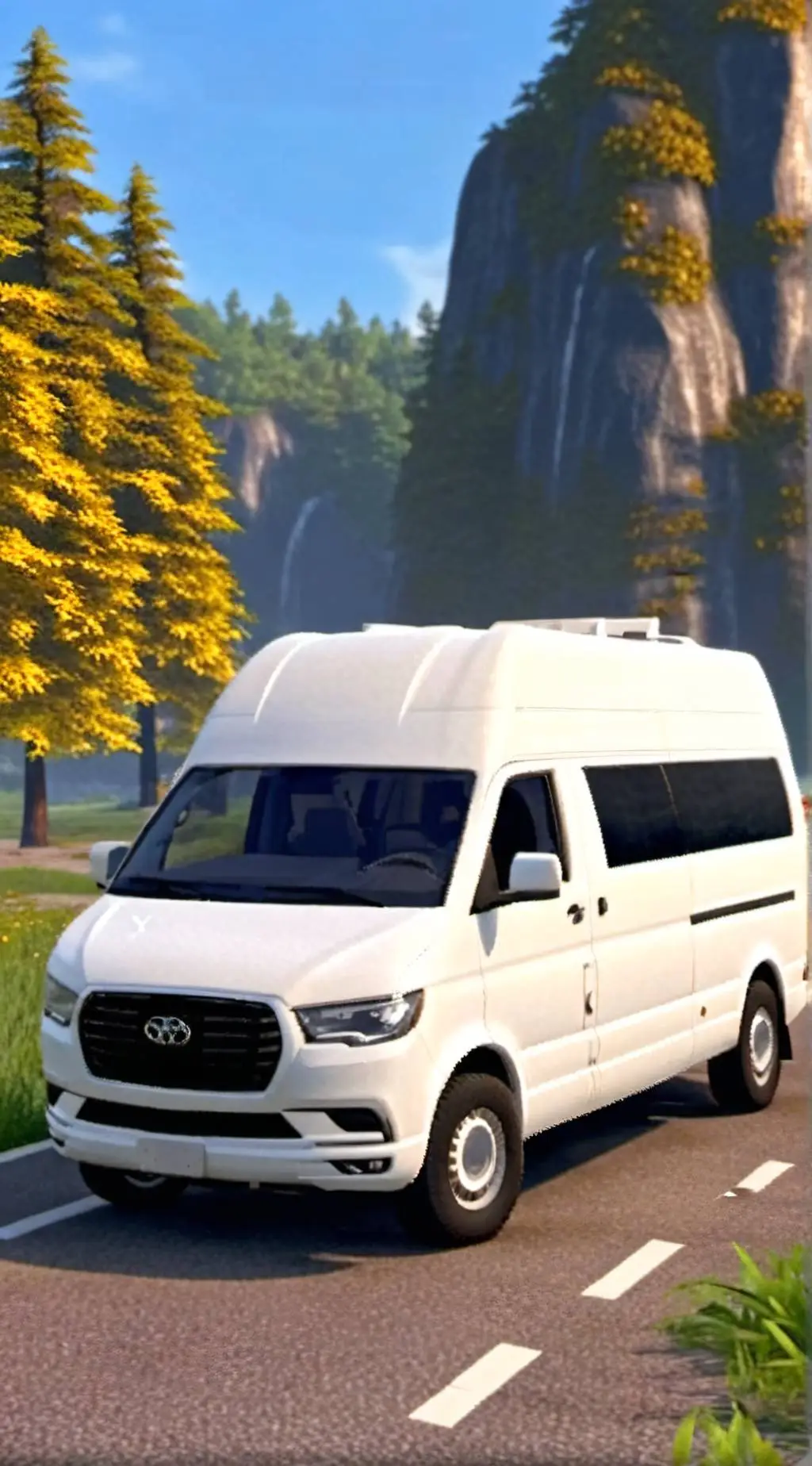 ai character: Free candy van background