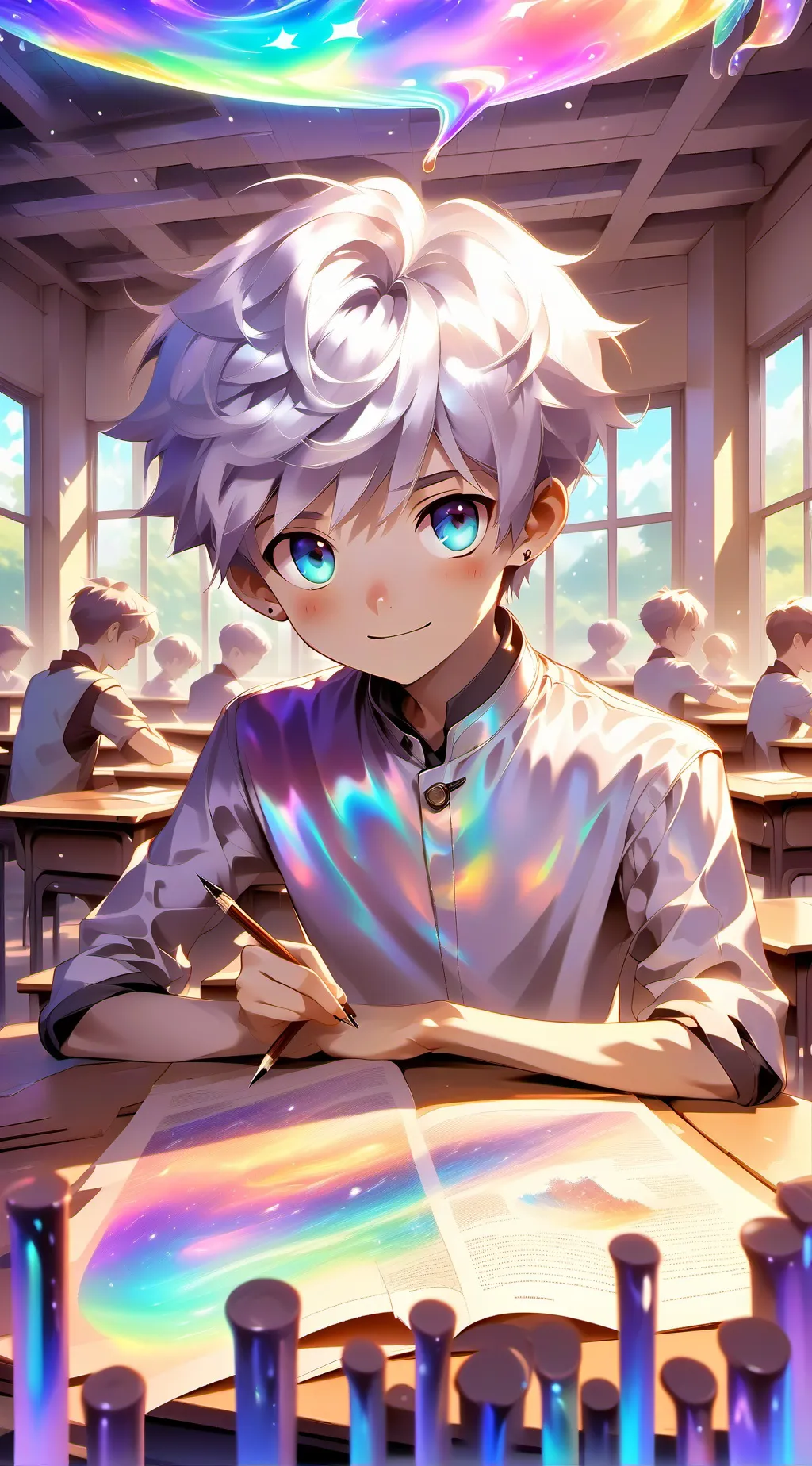 ai character: MHA SLEEPOVER!! background