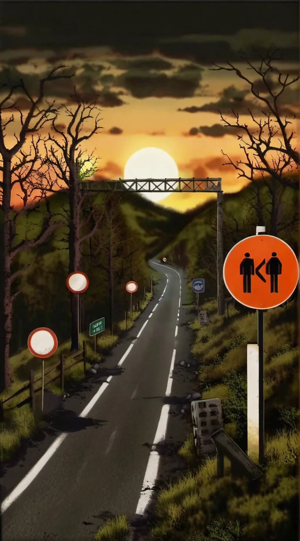 ai character: children waving  background