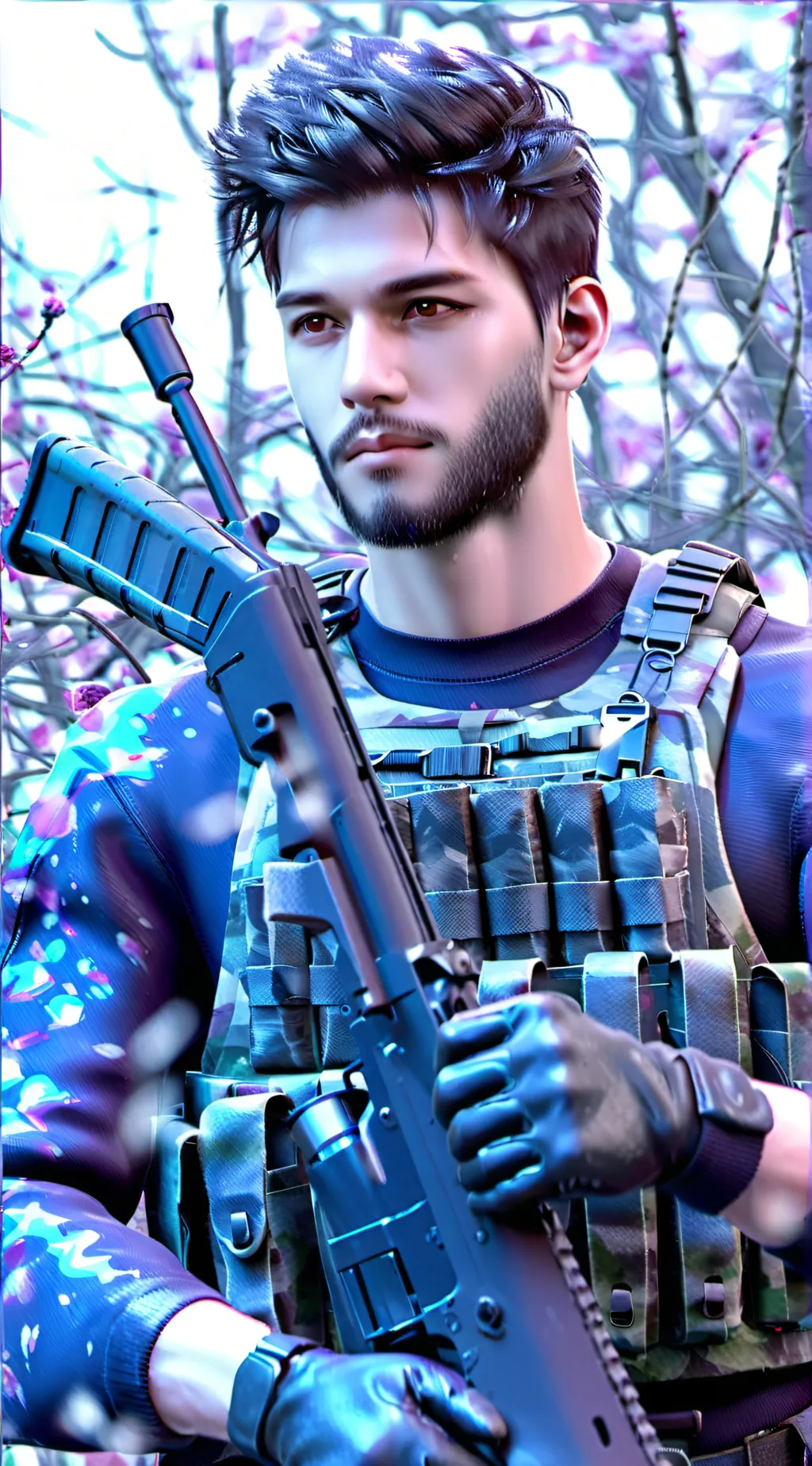 ai character: hunter background