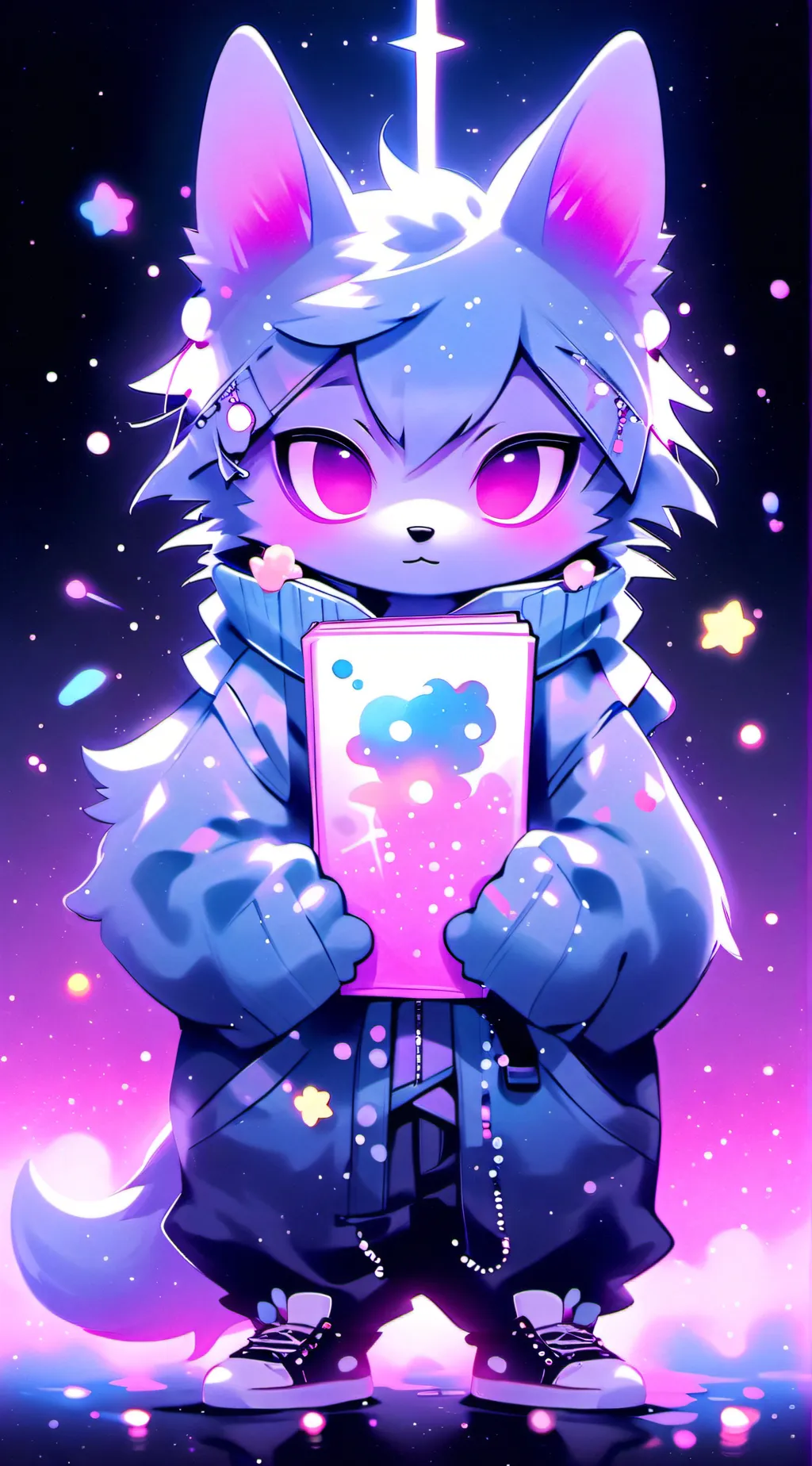 ai character: furry background