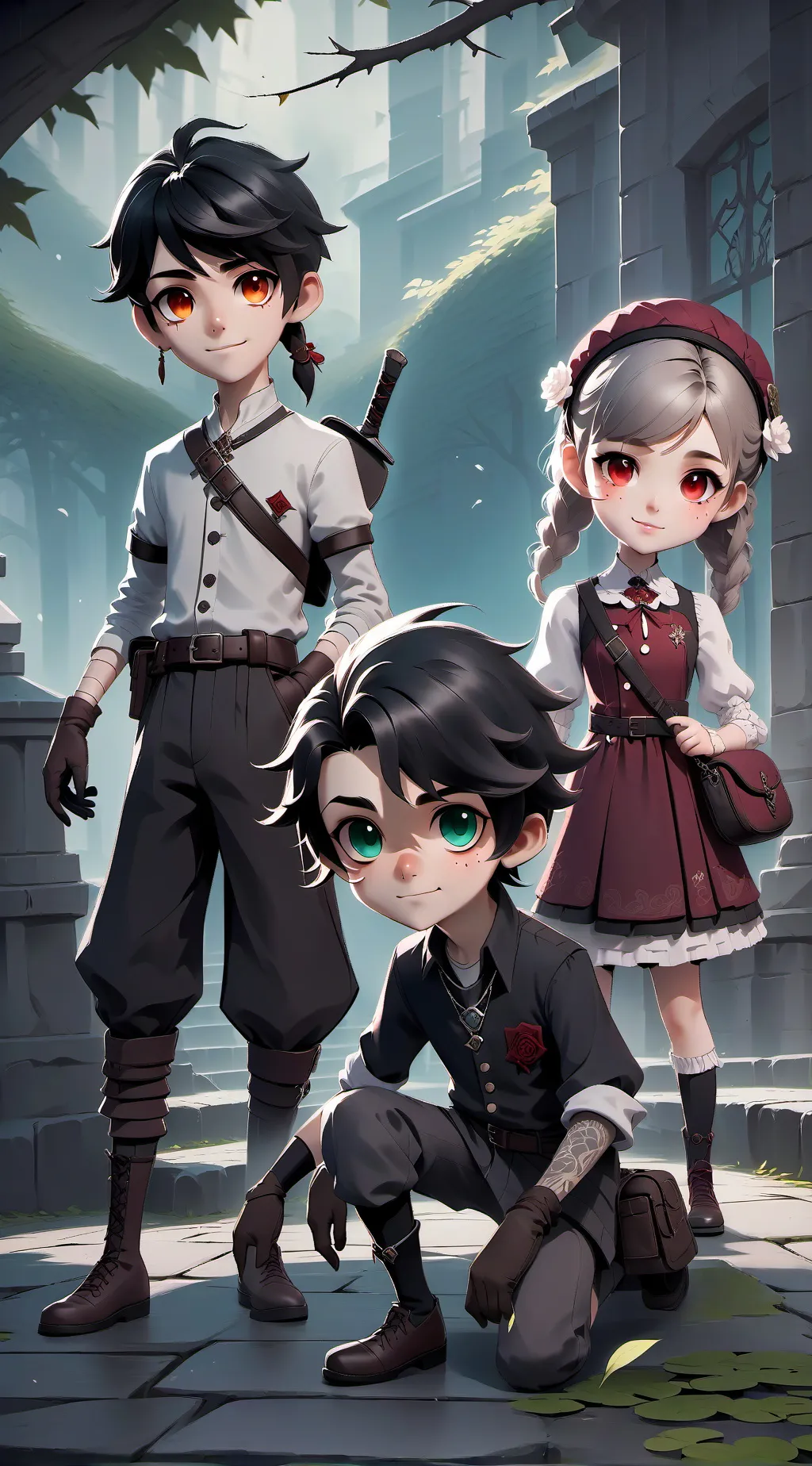 ai character: Dallas and fairy background