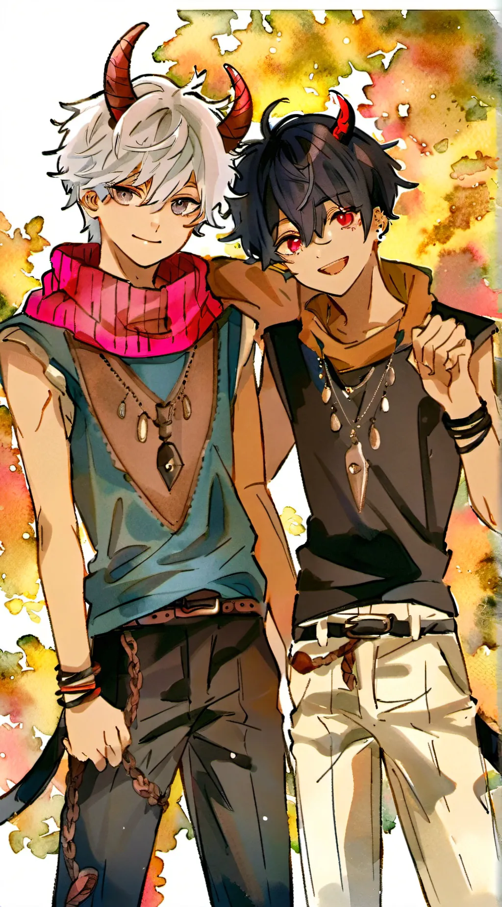 ai character: ❤Demon Twins❤ background