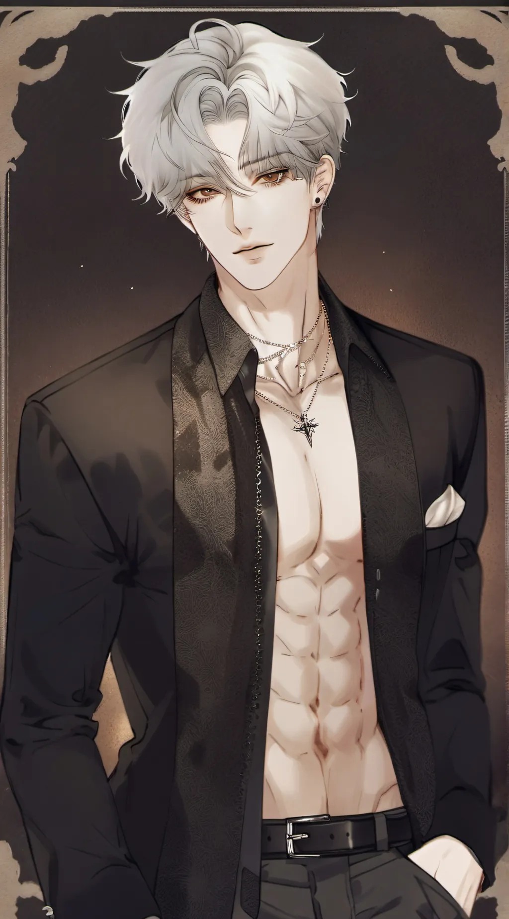 ai character: Adrien  background