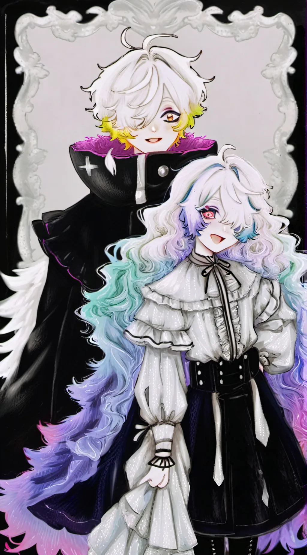 ai character: Amethyst & Everest background