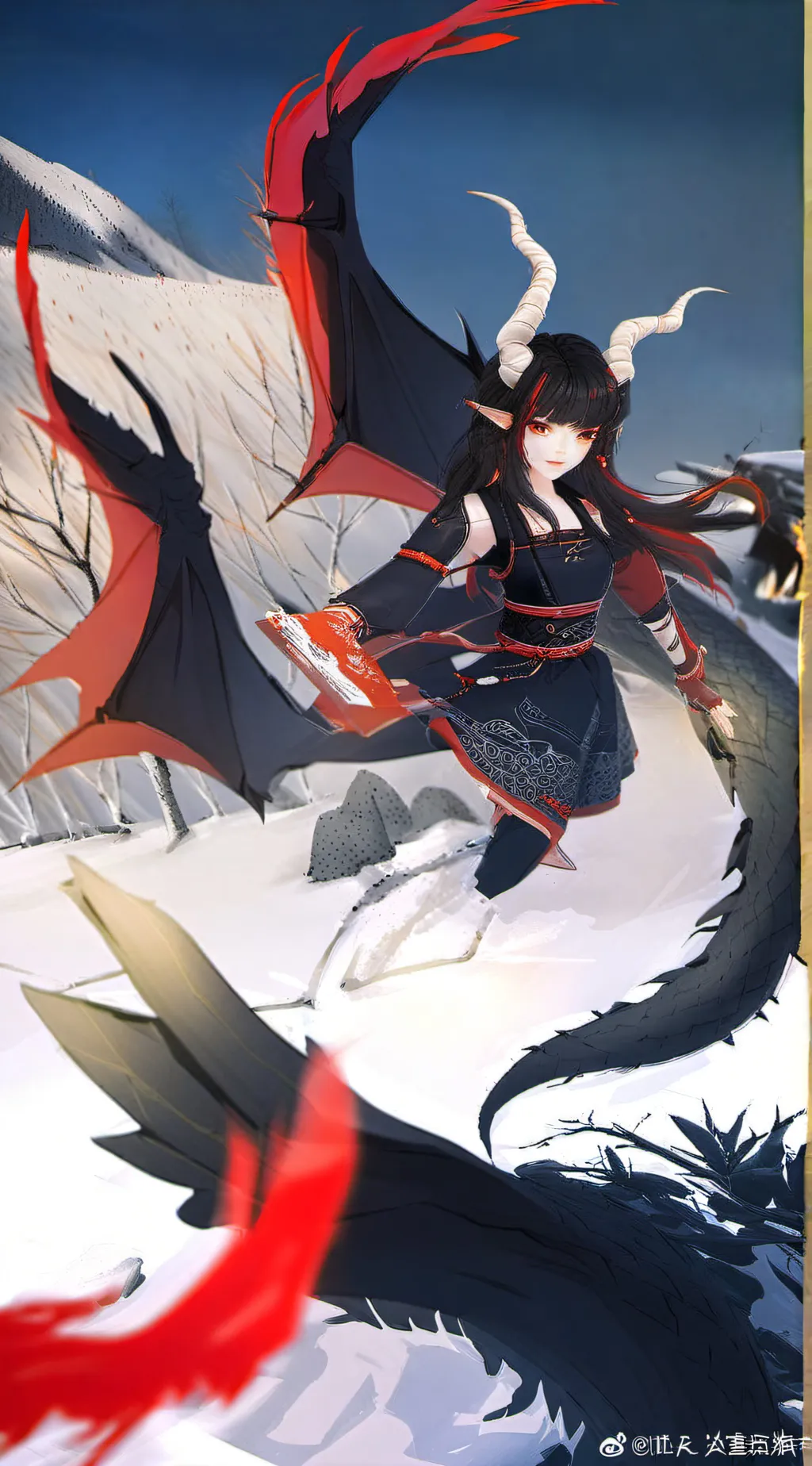 ai character: Dragon infection background