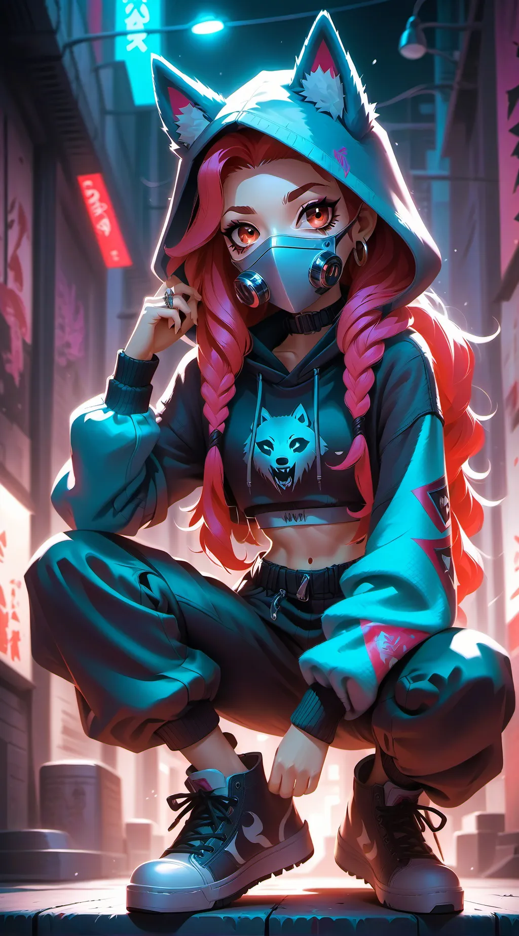 ai character: Hazbin  background