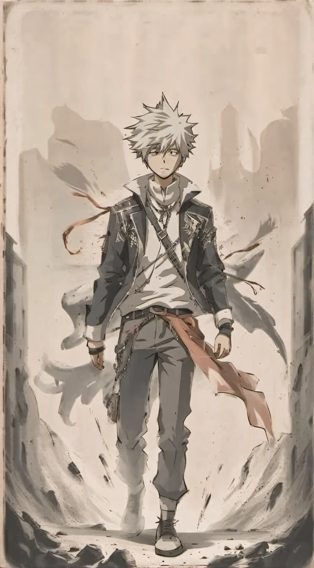 ai character: bakugo  background