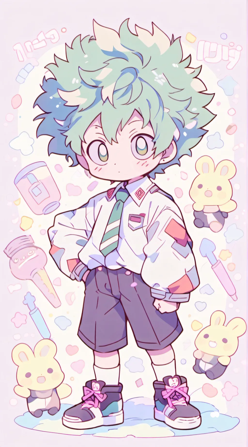 ai character: MHA Baby  background