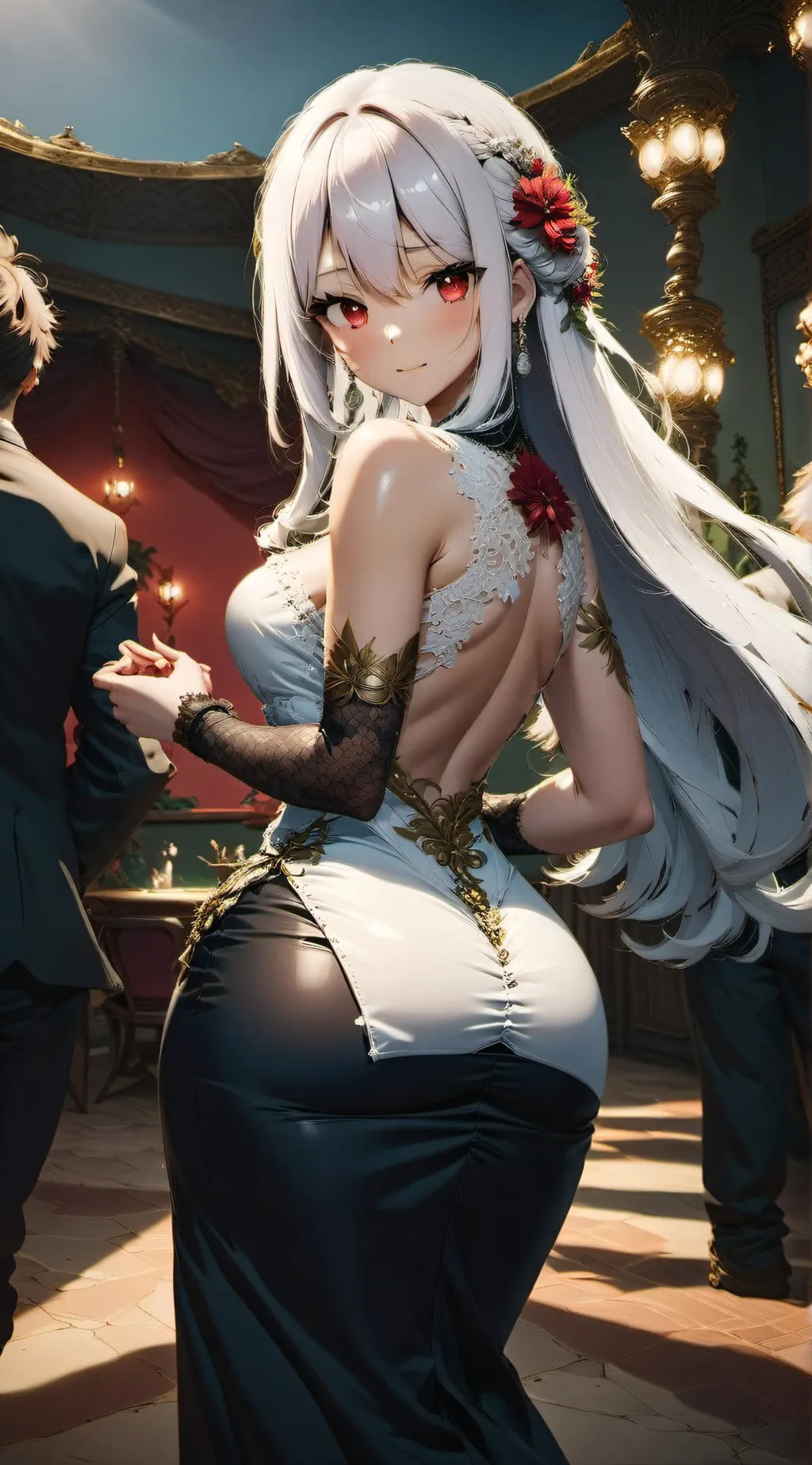 ai character: Rose background