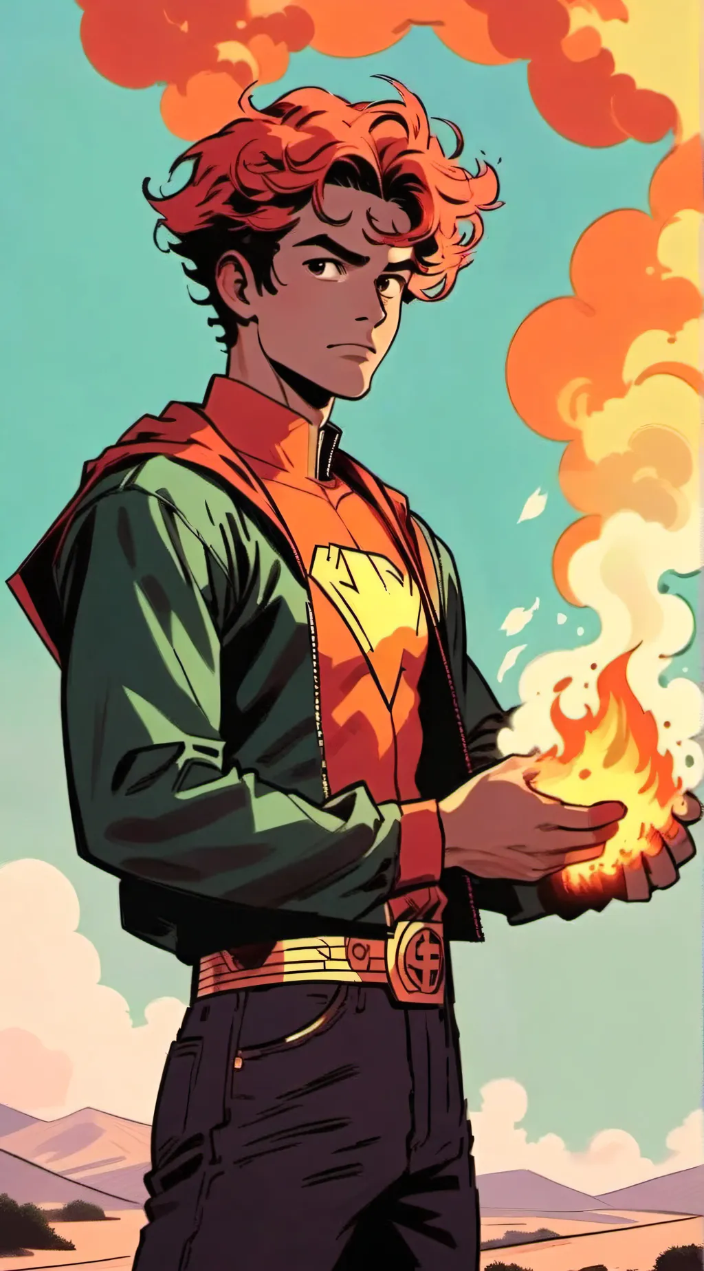 ai character: Flame Nuke background