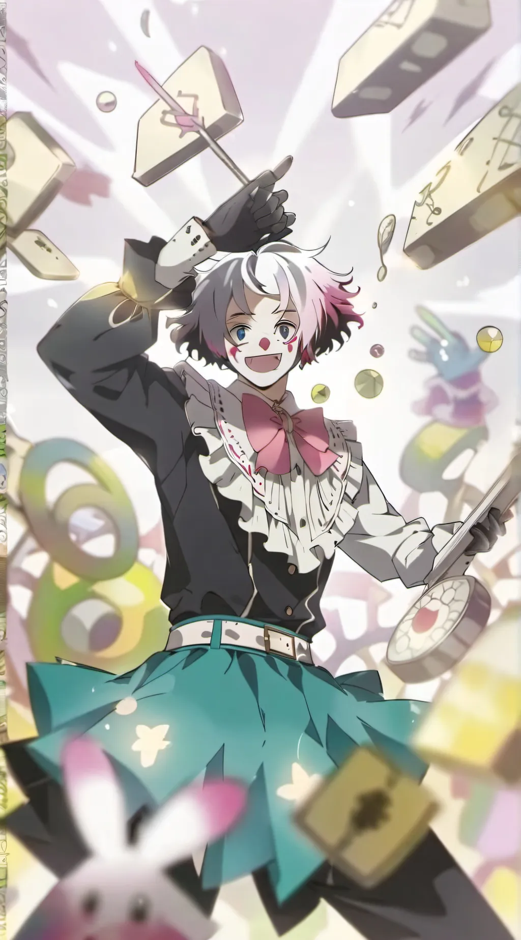 ai character: ~weirdcore circus~ background