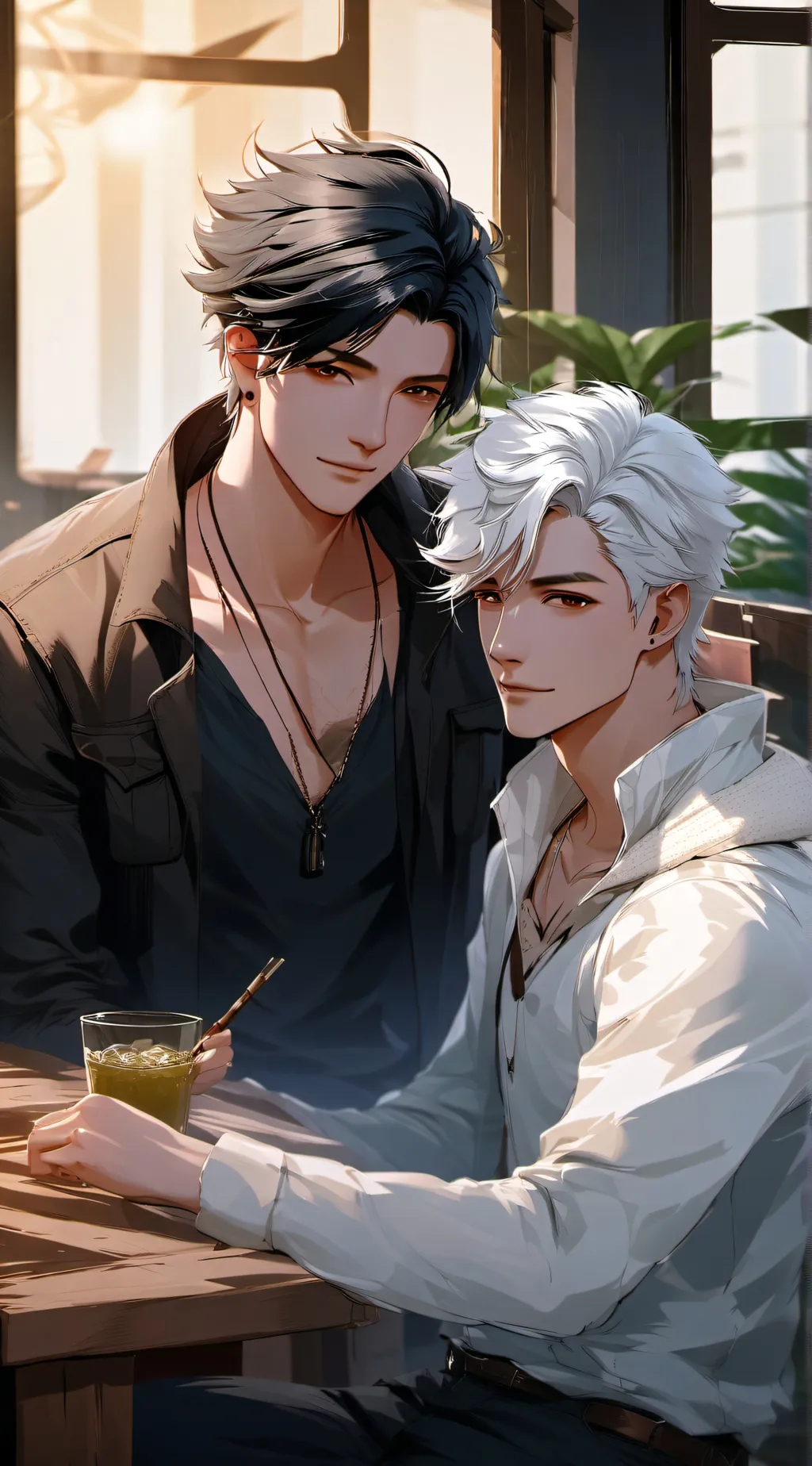 ai character: Matt and Kayden background