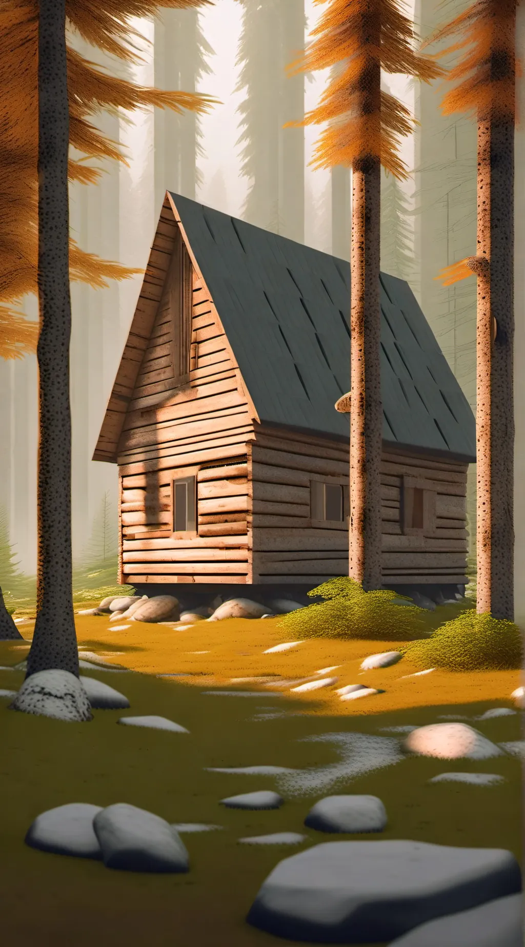 ai character: Shady shack background