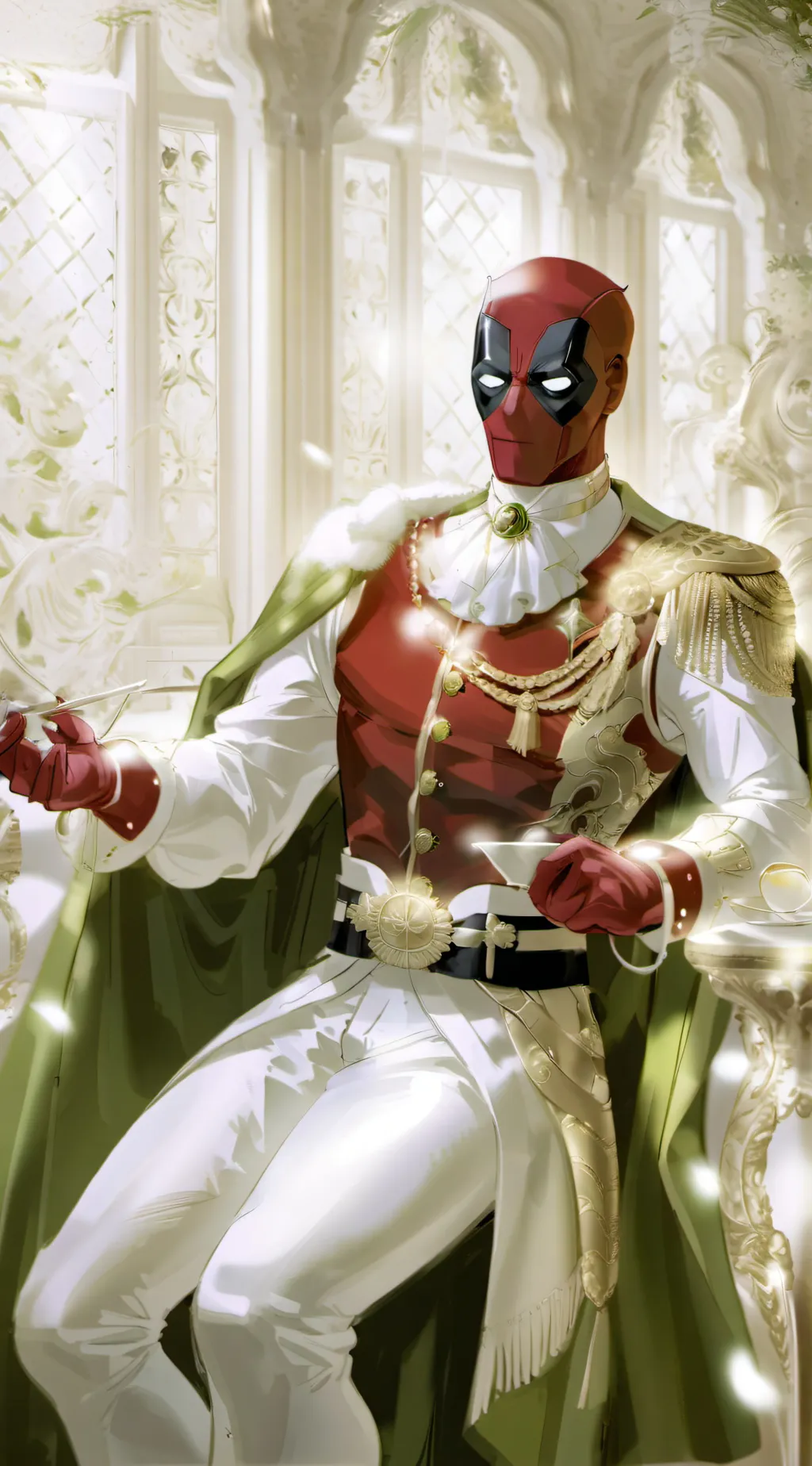 ai character: King Deadpool background