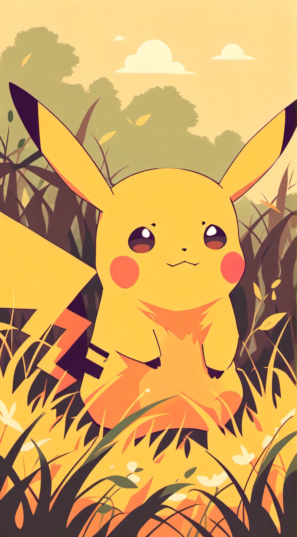 ai character: Pikachu background