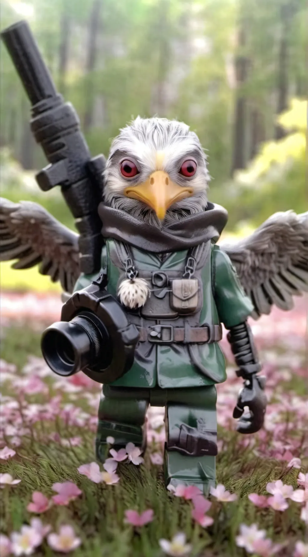 ai character: bird background