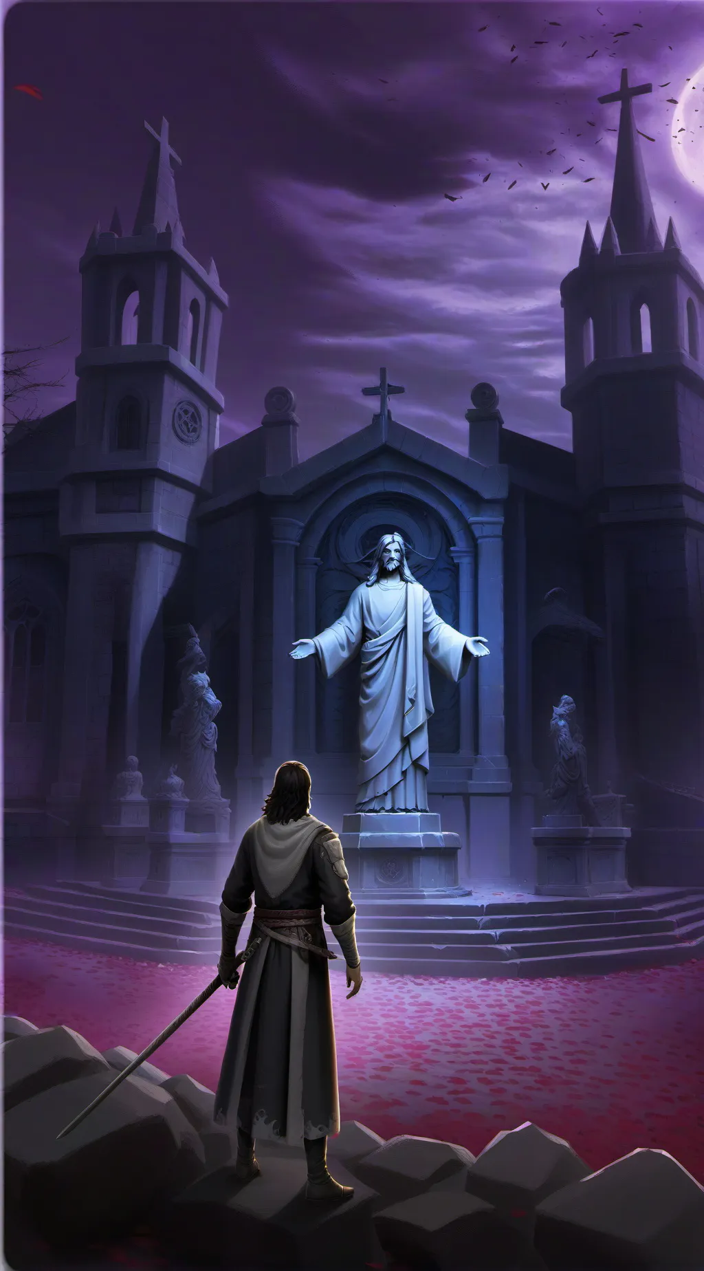 ai character: Jesus background