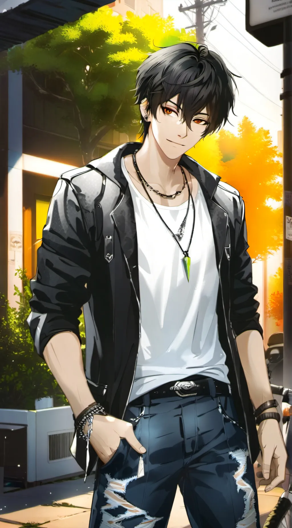 ai character: Ethan  background