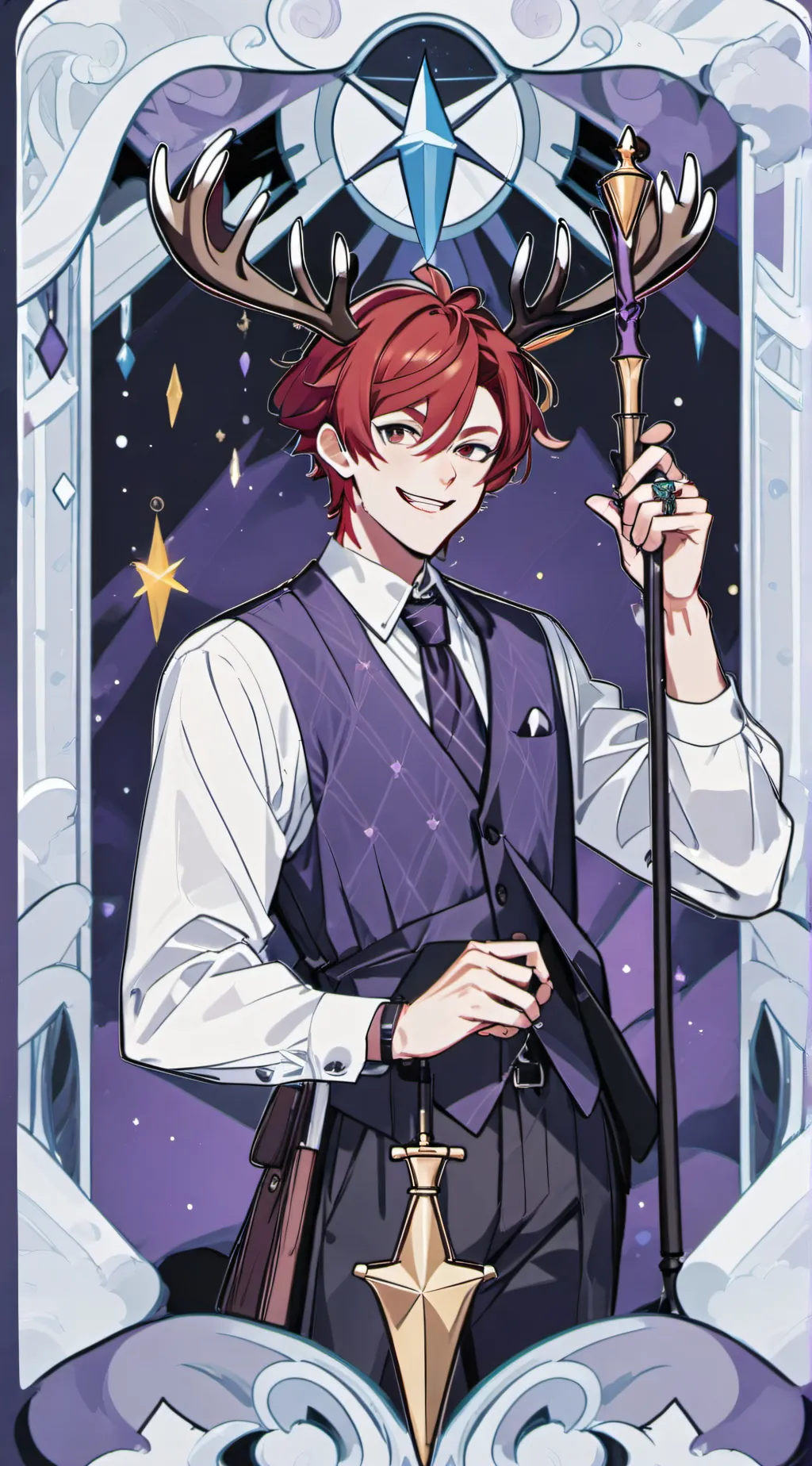 ai character: alastor comfert background