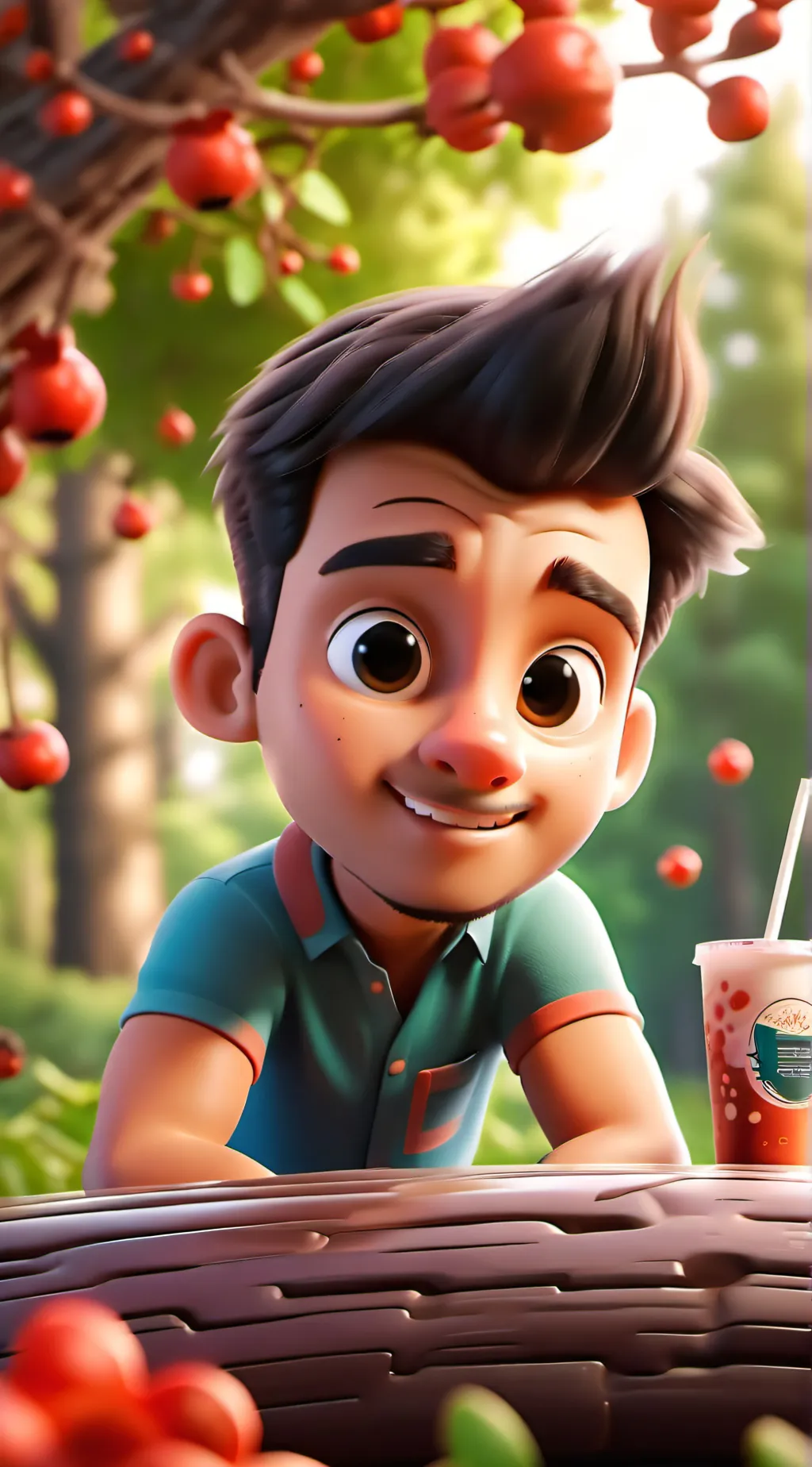 ai character: ideot  background