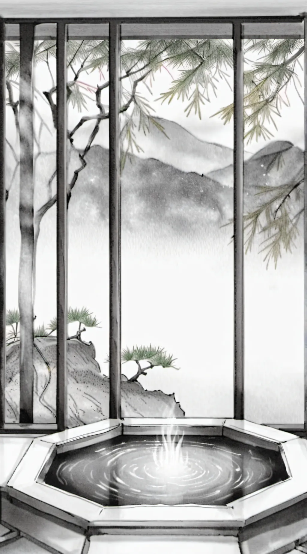 ai character: Shinubo n mitsuri background