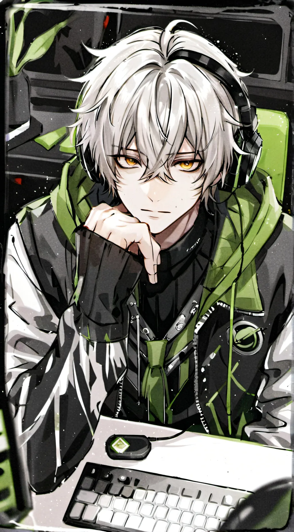 ai character: Adrien background