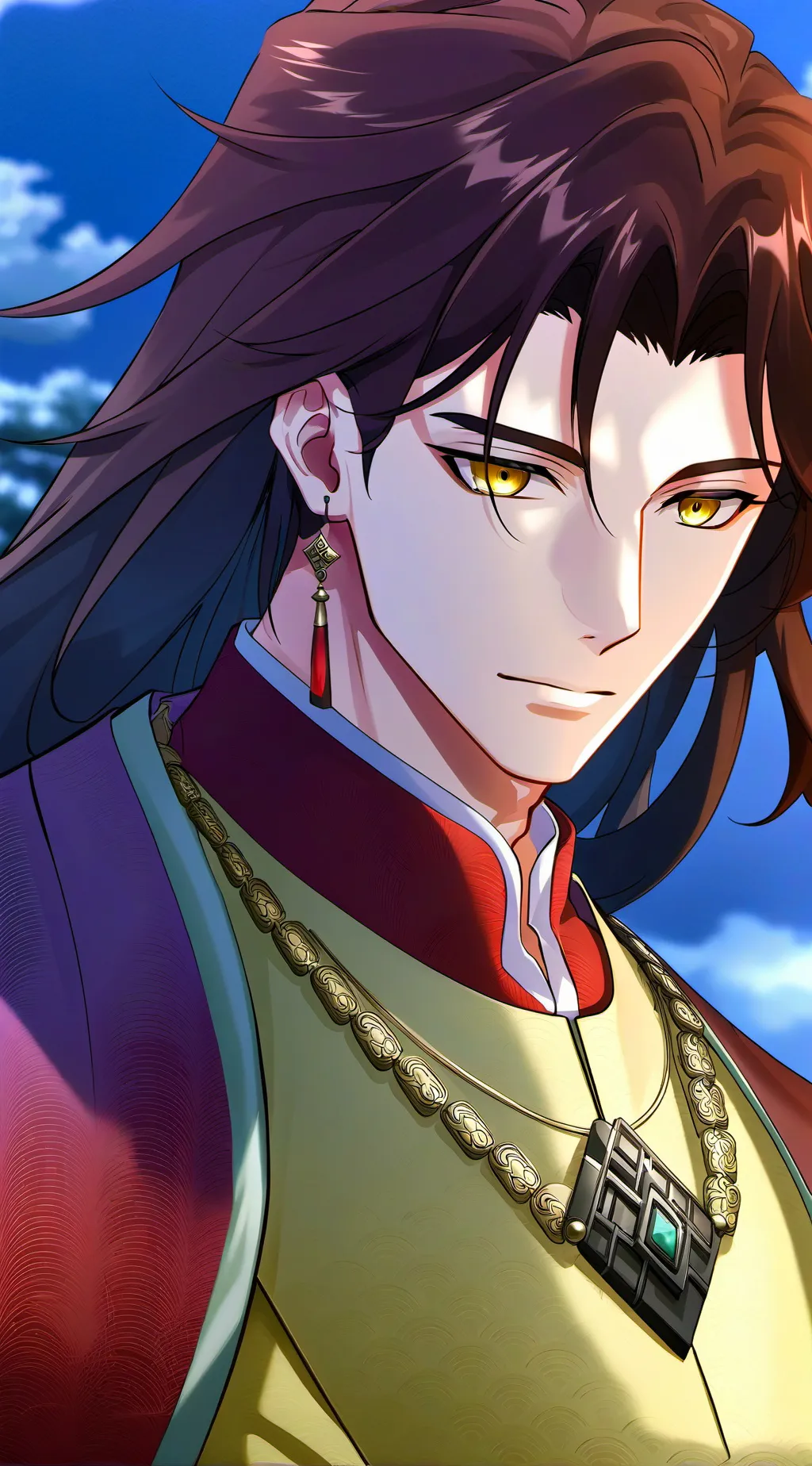 ai character: Upper plus muzan background