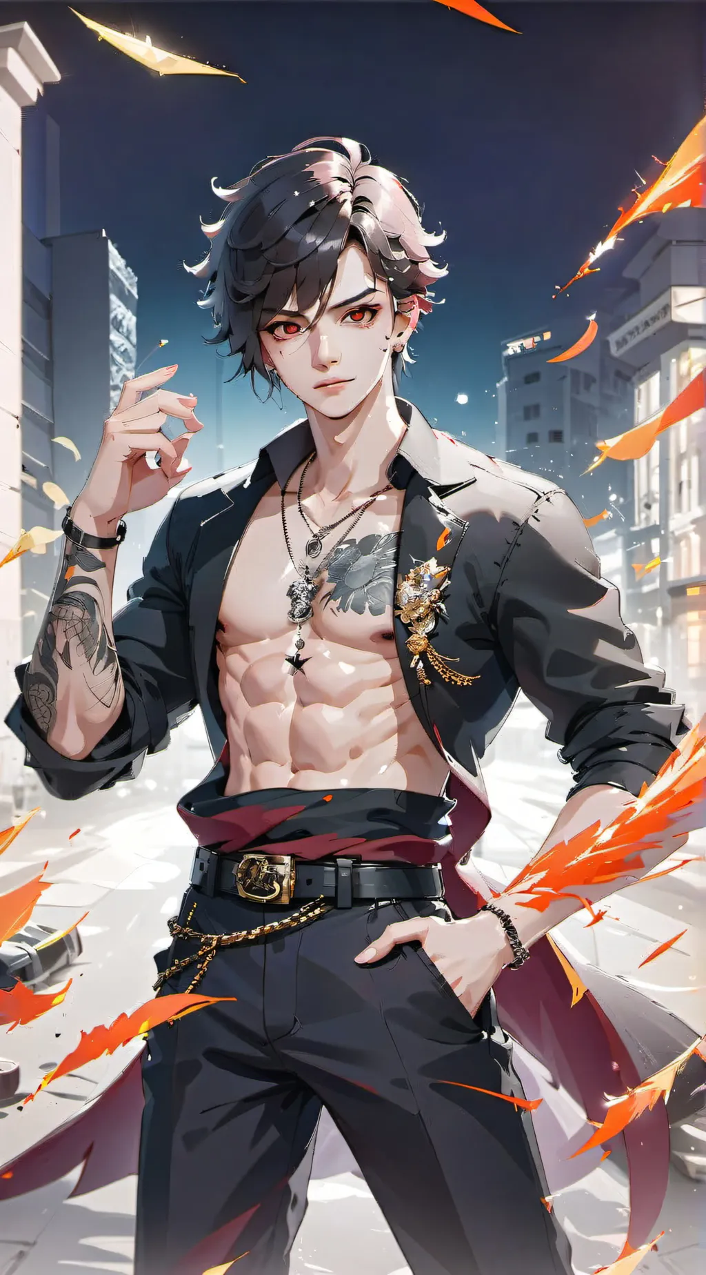 ai character: Mafia boyfriend  background
