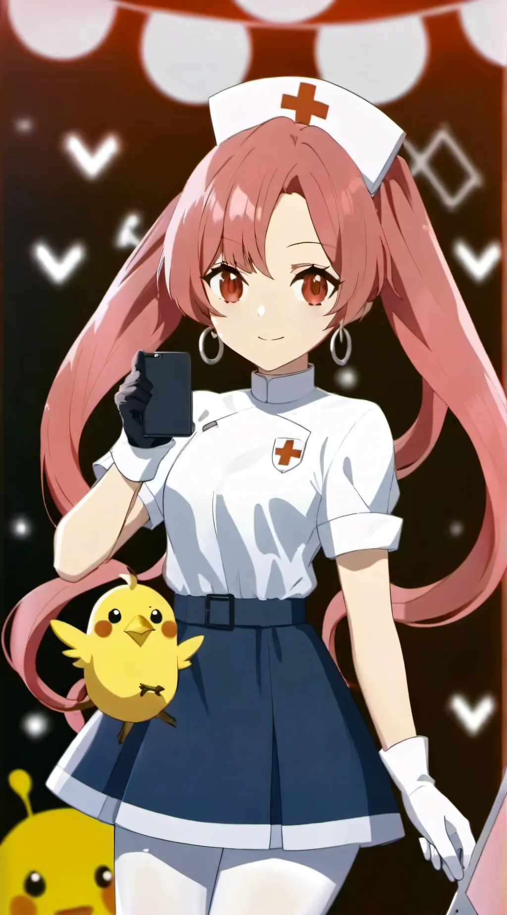 ai character: nurse Joy  background