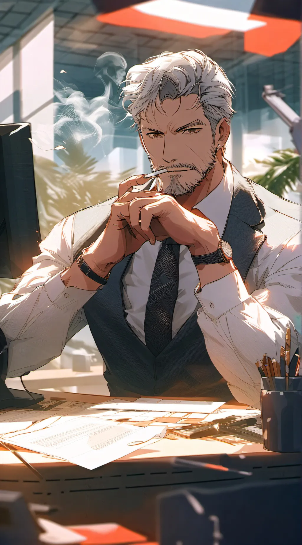 ai character: Dad background