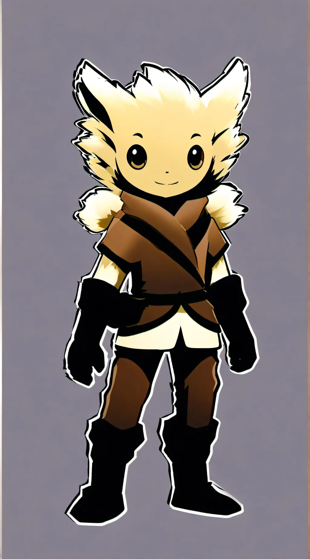 ai character: Eevee  background