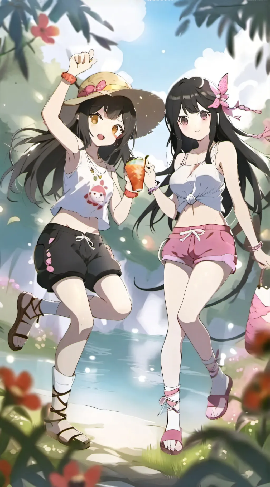 ai character: Maxine and marline background