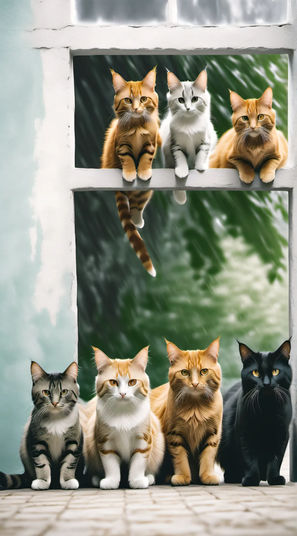 ai character: cat fam background