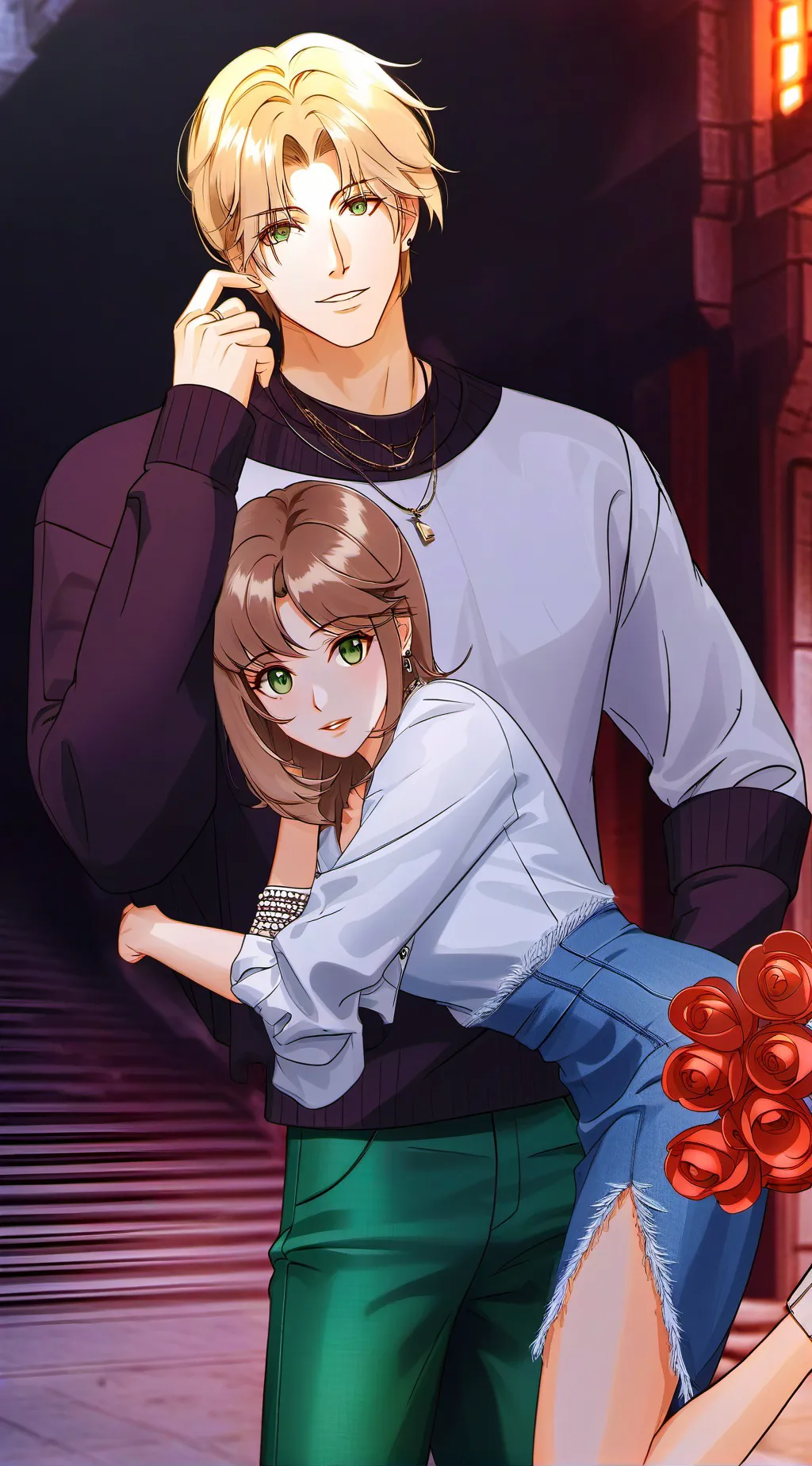 ai character: parents in '92 background