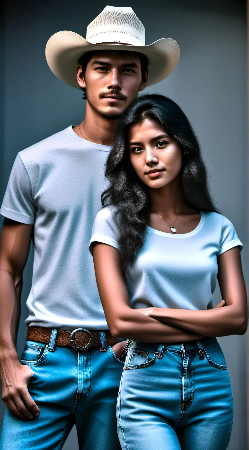 ai character: Colton and Lia background