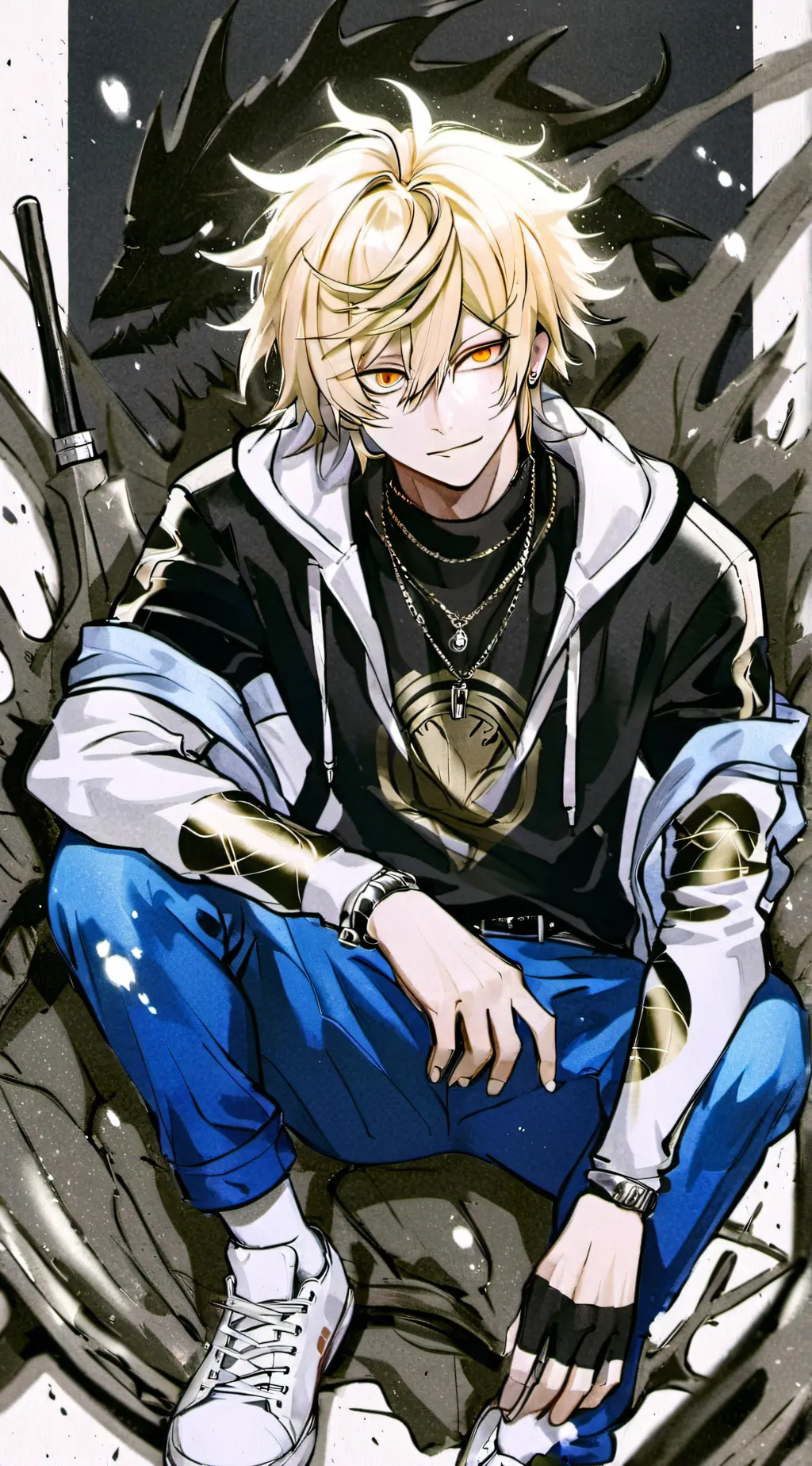 ai character: Bakugo background