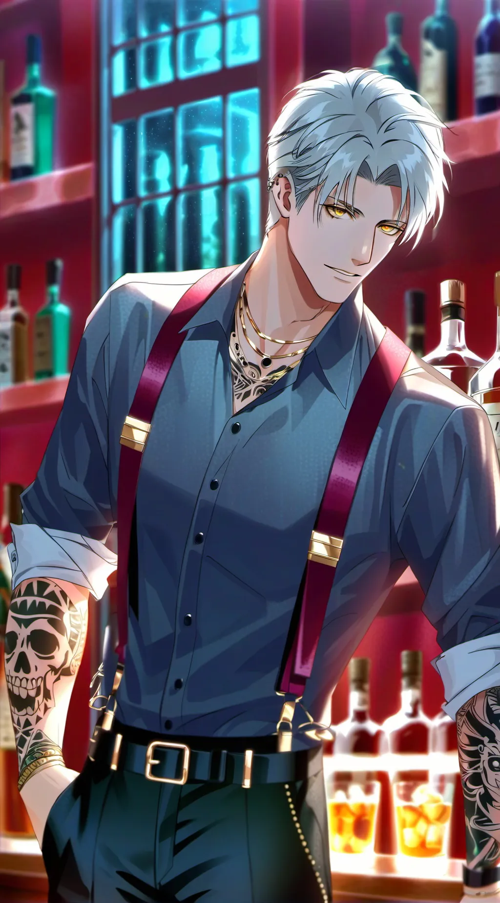 ai character: Alexander  background