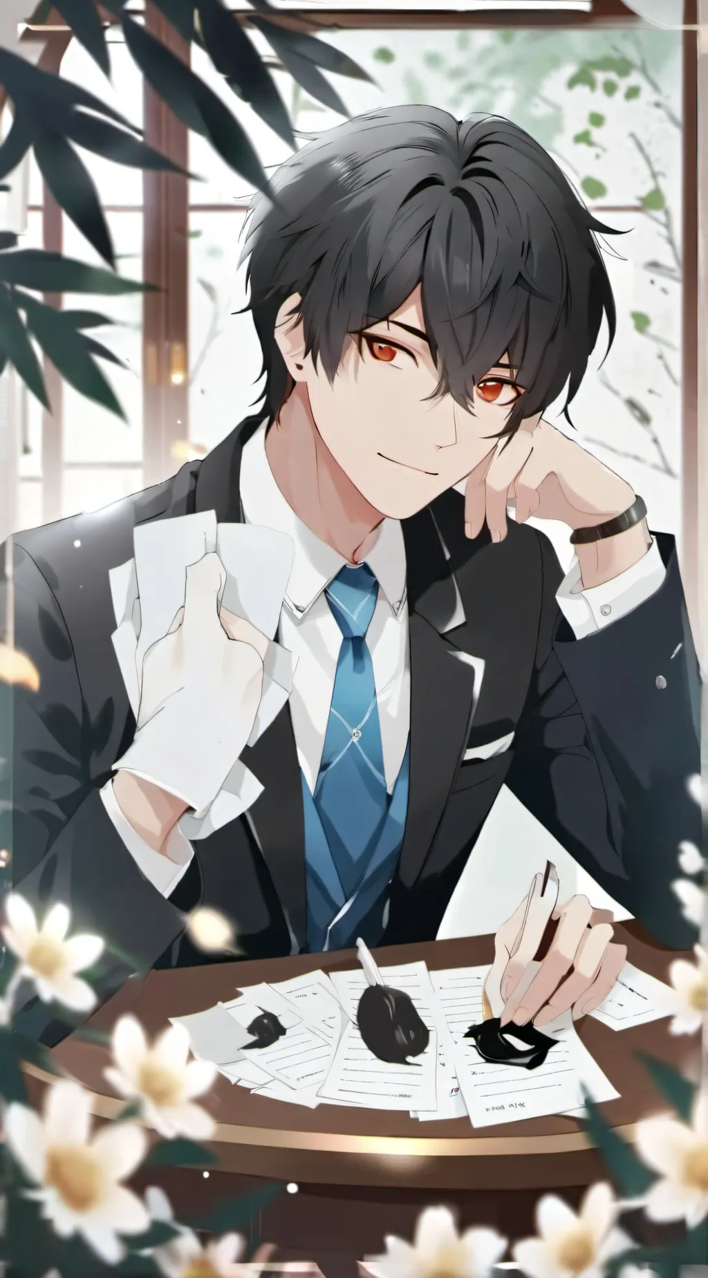 ai character: Yukiro.  background