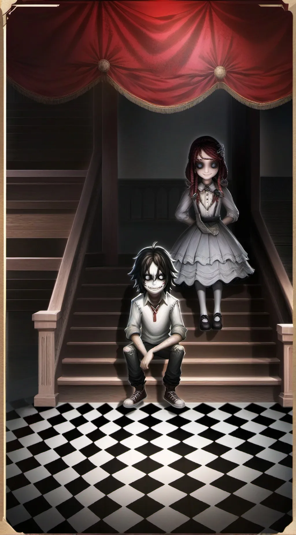 ai character: JEFF THE KILLER  background