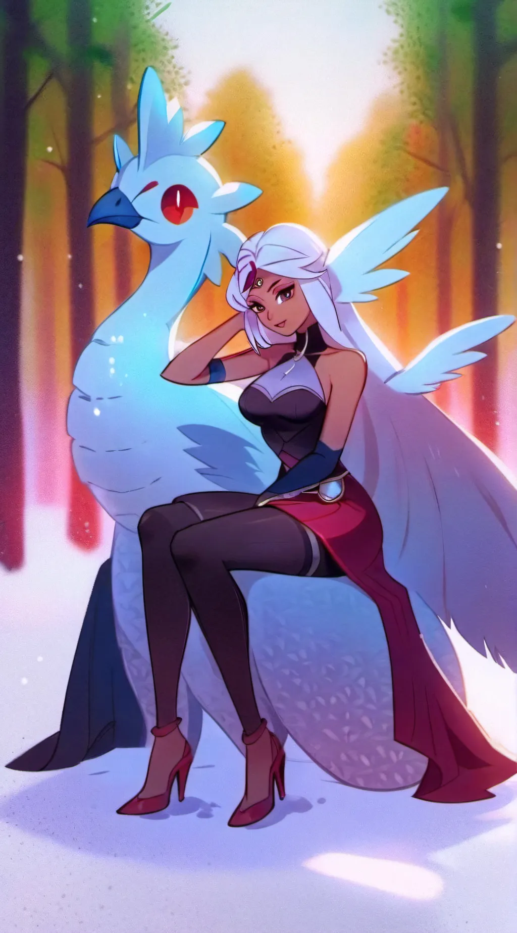 ai character: Luna background