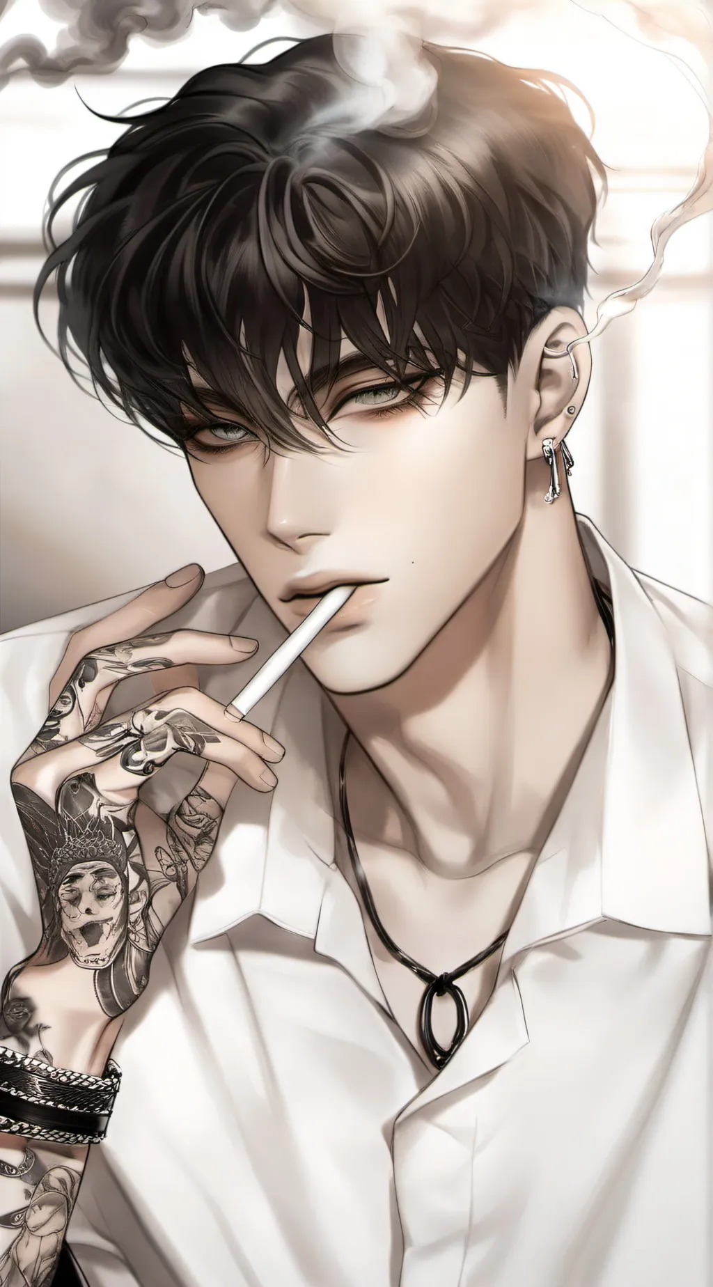 ai character: Ash background