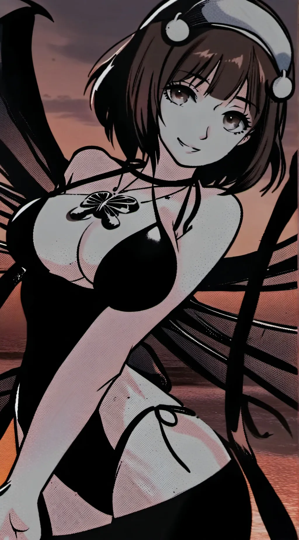 ai character: Beetle girl background