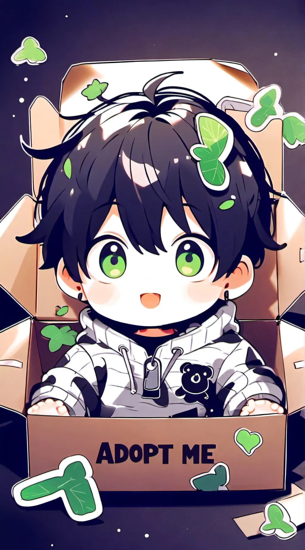 ai character: baby Jacob  background