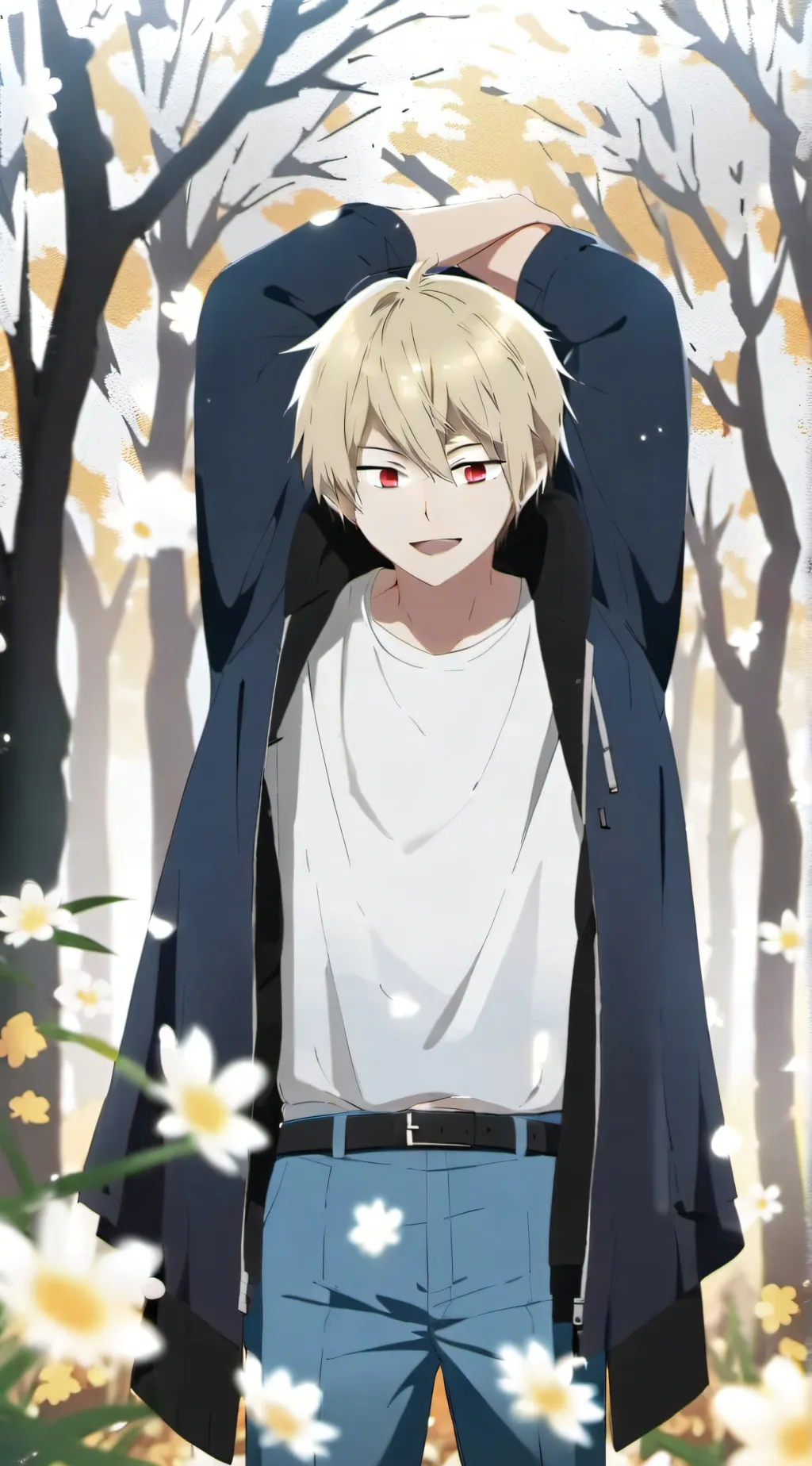 ai character: Bakugo katsuki  background