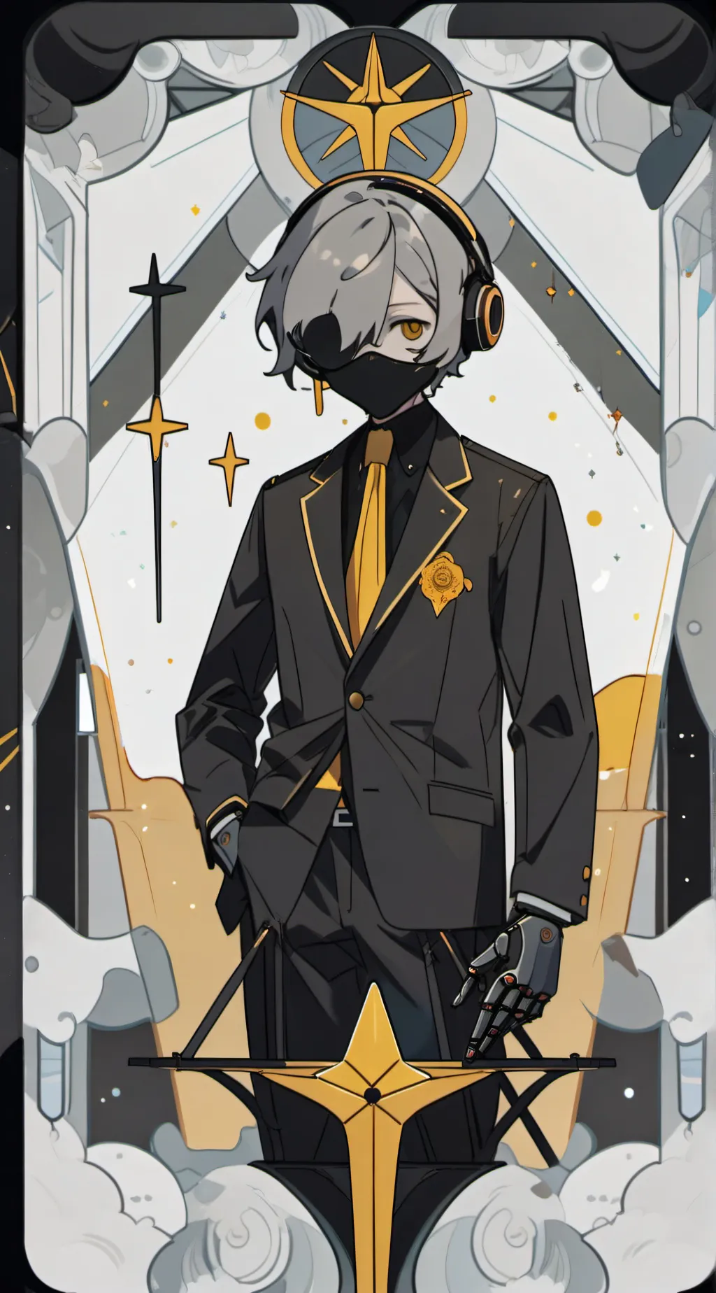 ai character: designation N background