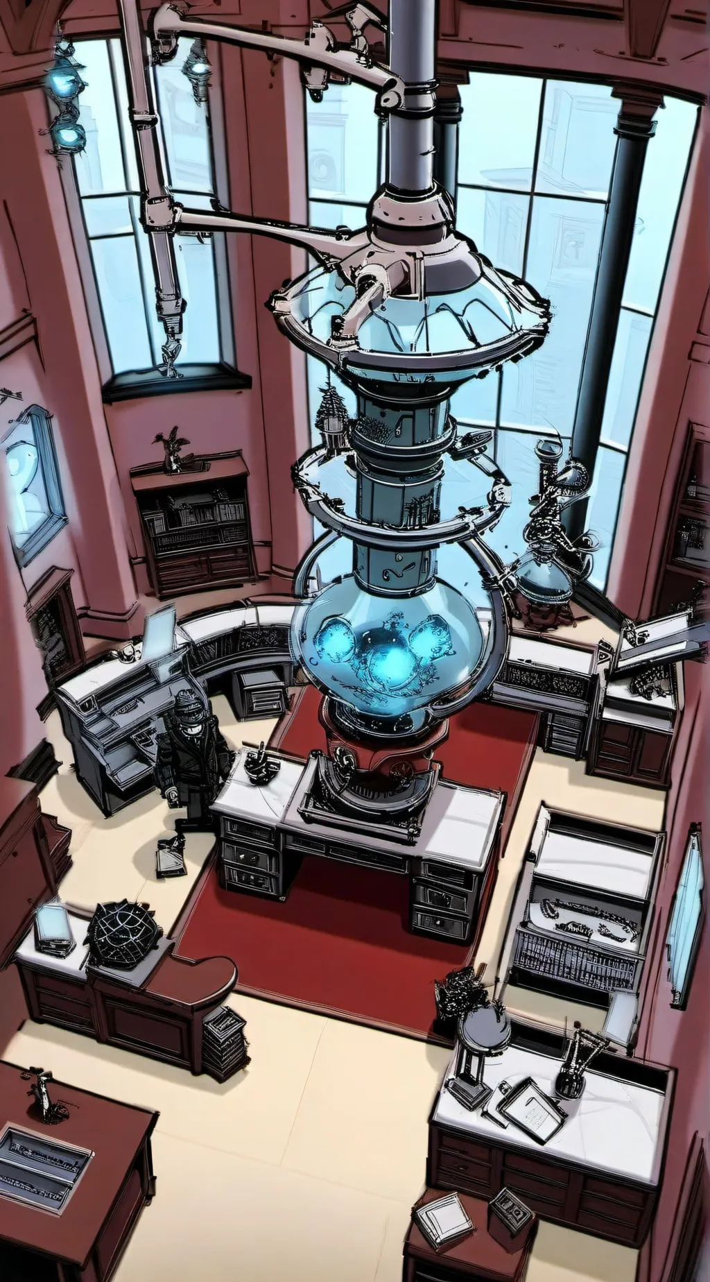 ai character: innovation inc lab background